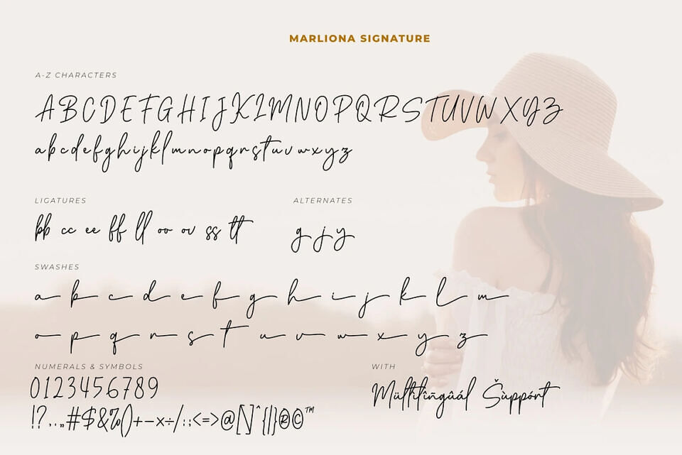 Marliona Signature Font