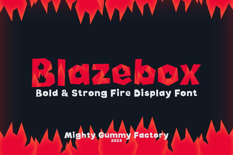 MGF Blazebox Font