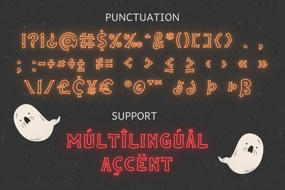 Neon Halloween Font