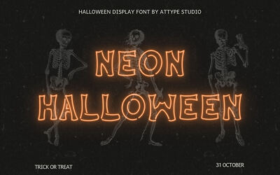 Neon Halloween Font