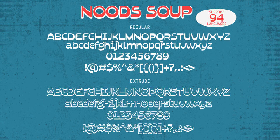 Noods Soup Font