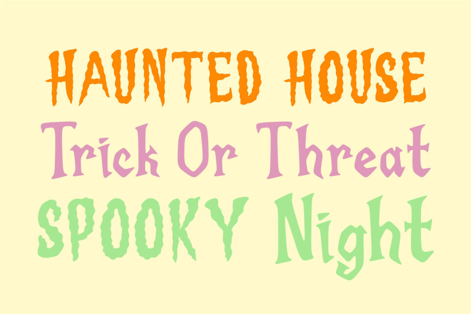 Phantom Shadow Display Font