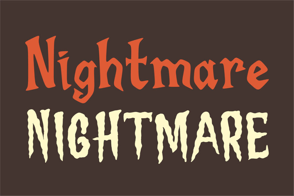 Phantom Shadow Display Font