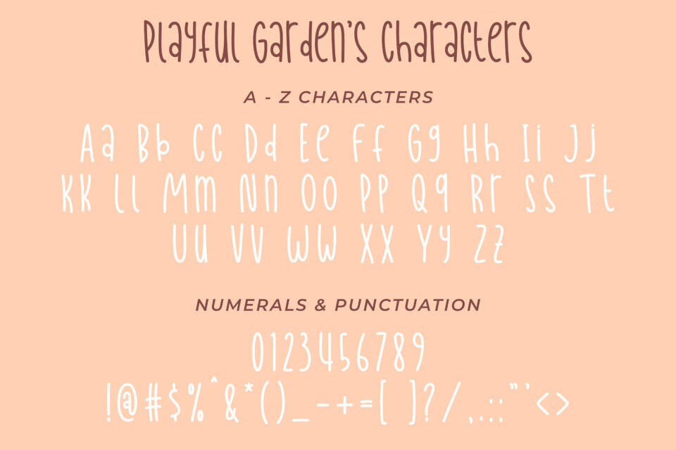 Playful Garden Font