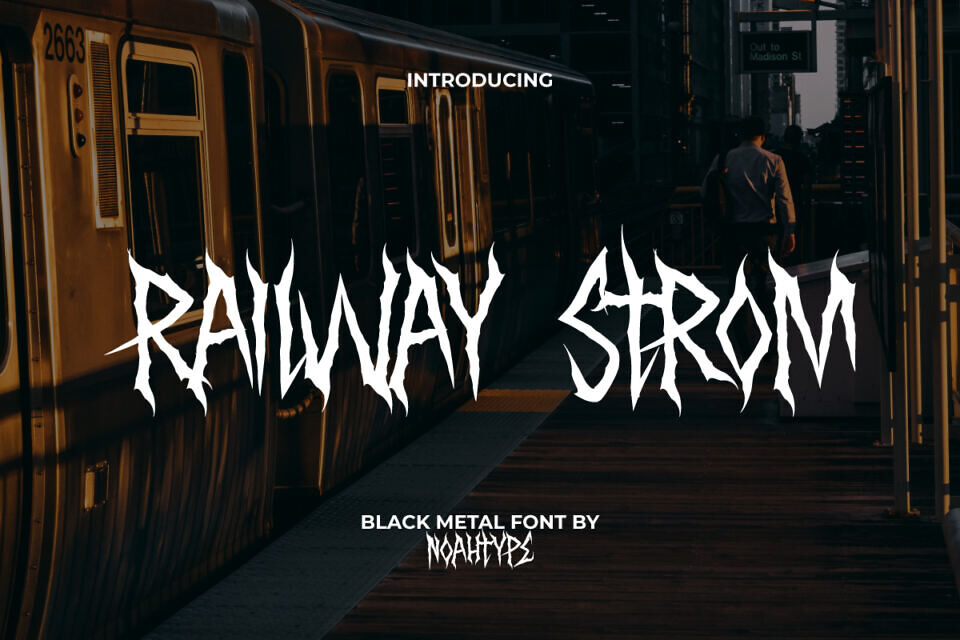 Railway Strom Font