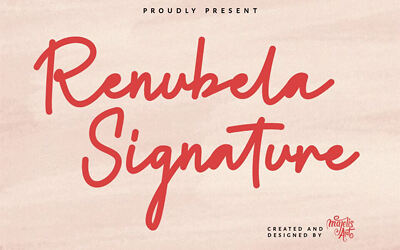 Renubela Signature Font