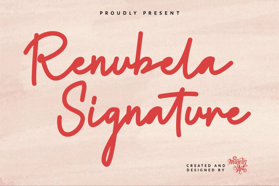 Renubela Signature Font