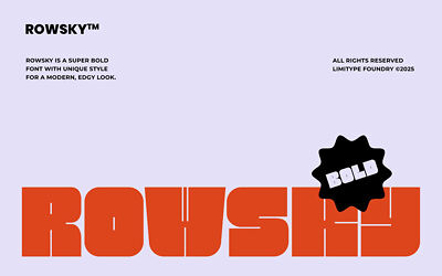 Rowsky Font