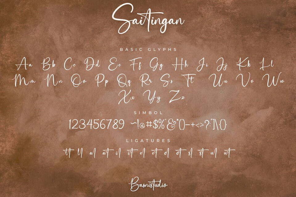Saitingan Font