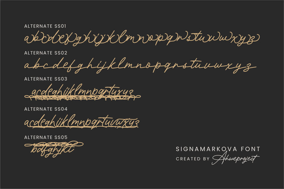 Signamarkova Font