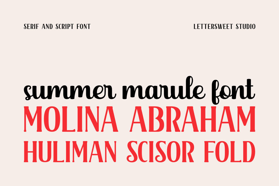 Summer Marule Font