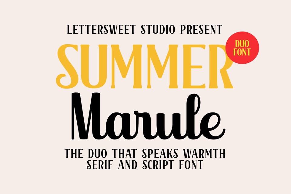 Summer Marule Font