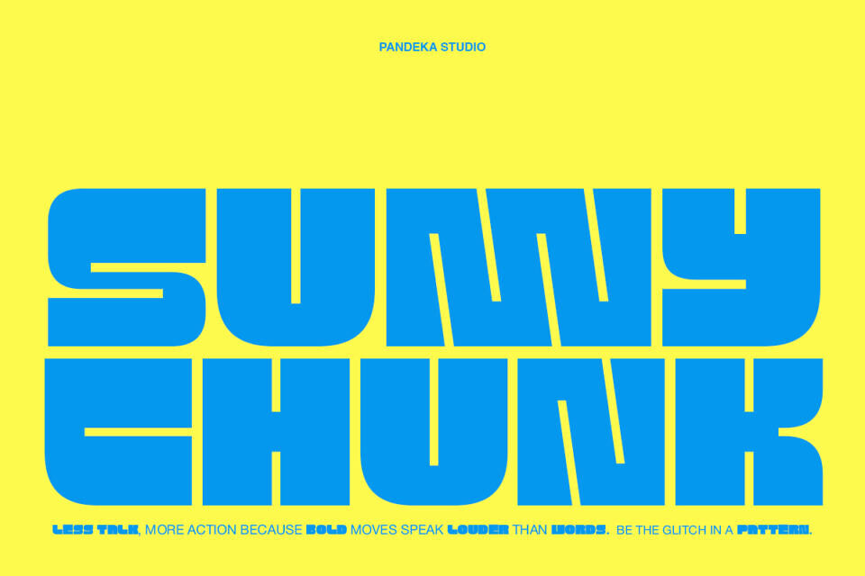 Sunny Chunk Font