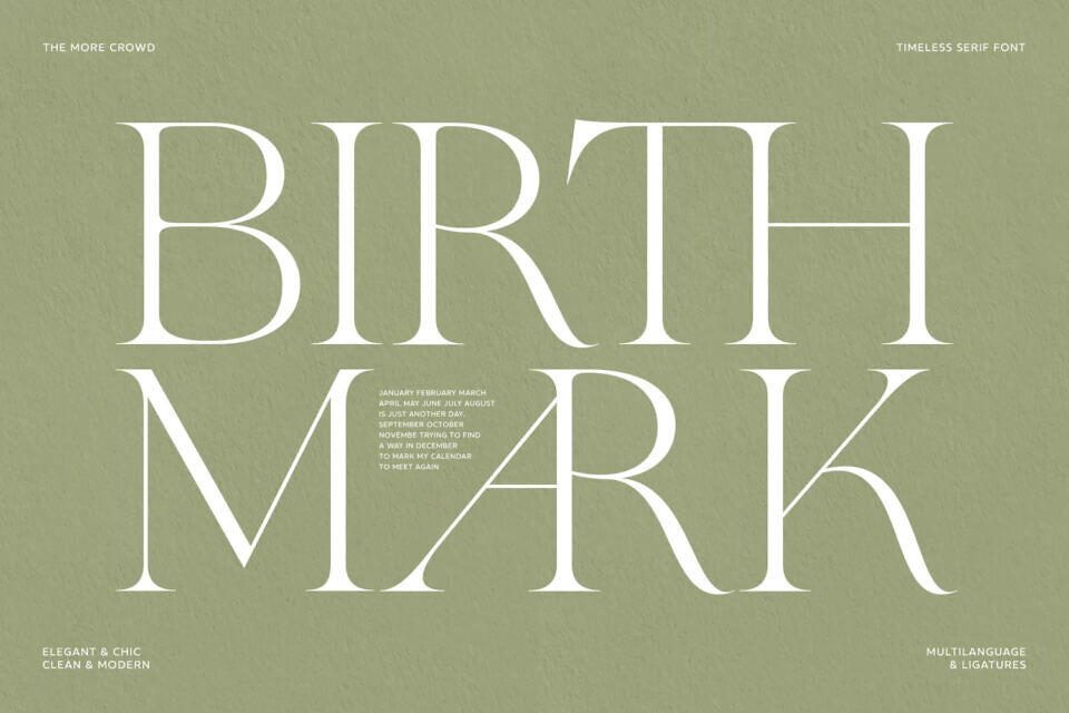 The More Crowd Font