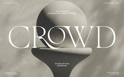 The More Crowd Font