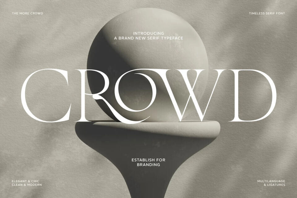 The More Crowd Font