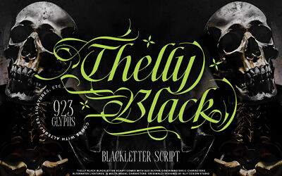 Thelly Black Font