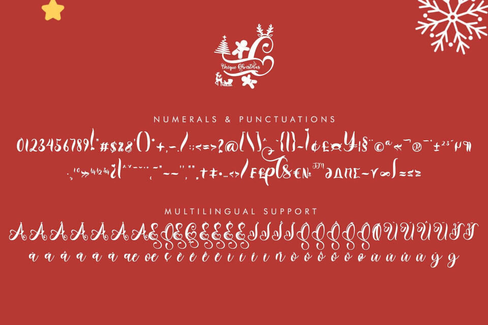 Unique Christmas Font