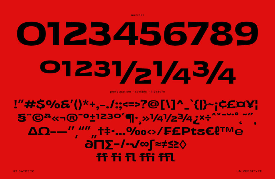 Ut Satreco Font