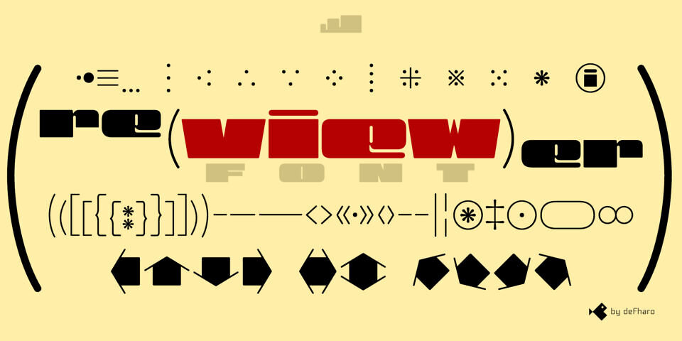 View Black Font
