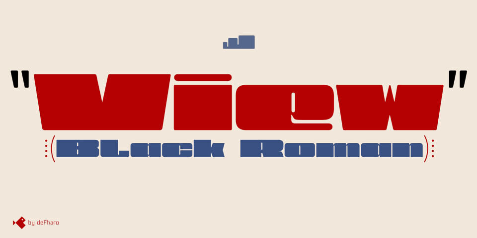 View Black Font