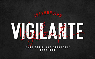 Vigilante Signature Font