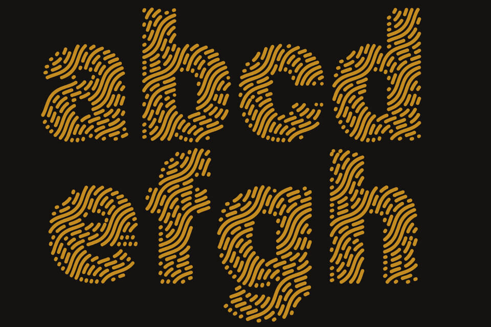 Waved Font