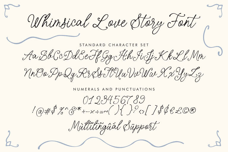 Whimsical Love Story Font
