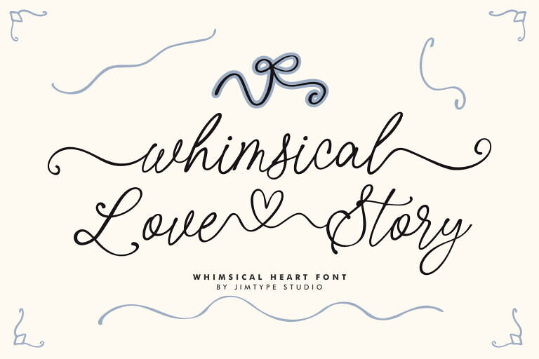 Whimsical Love Story Font