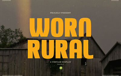 Worn Rural Font