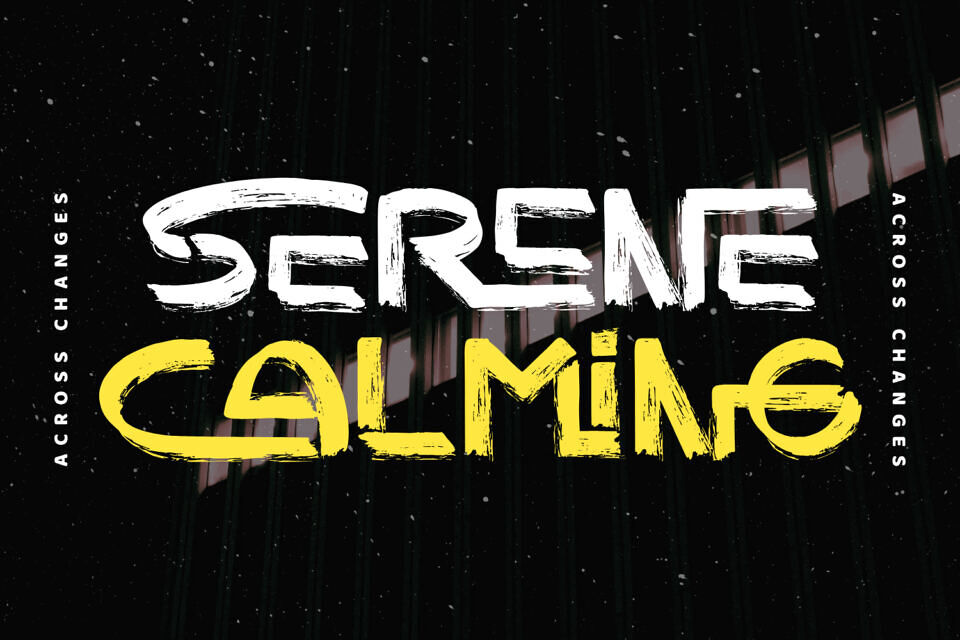 Across Changes Font