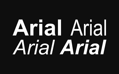 Arial Font Family