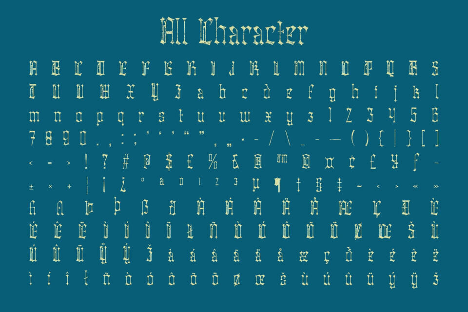 Atheris Stamp Font