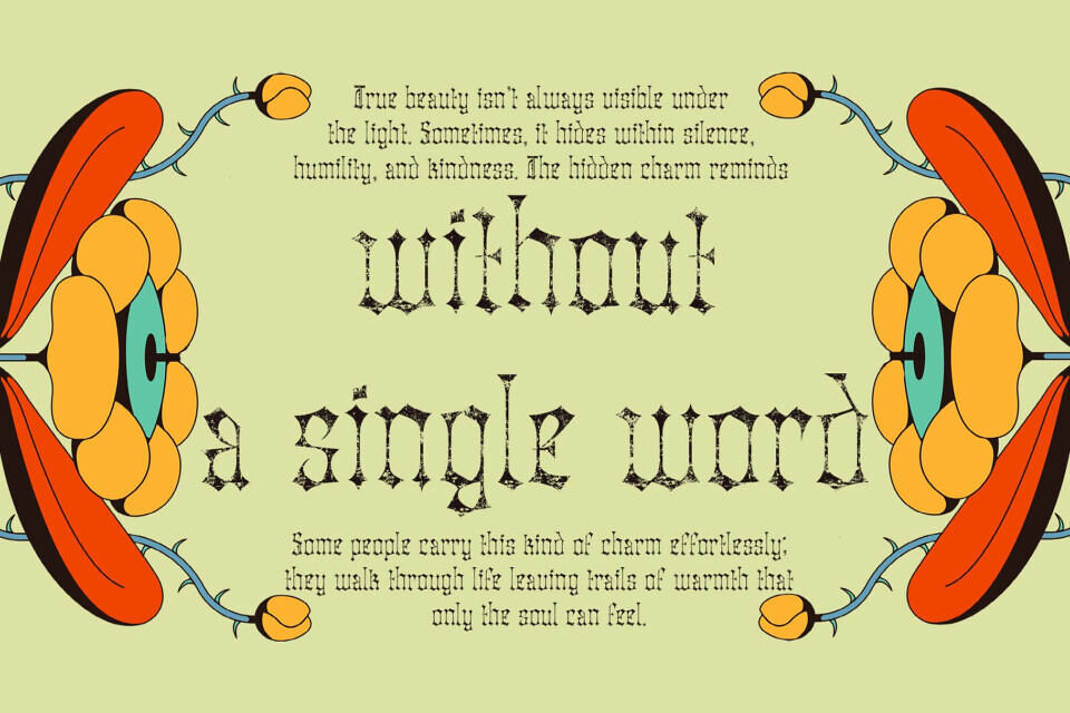 Atheris Stamp Font