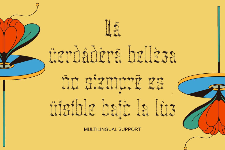 Atheris Stamp Font