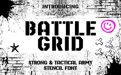 Battle Grid Font