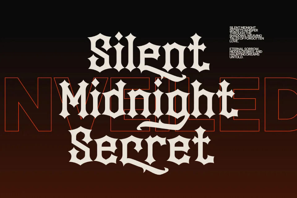 Black Goth Font