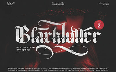 Blacklutter V2 Font