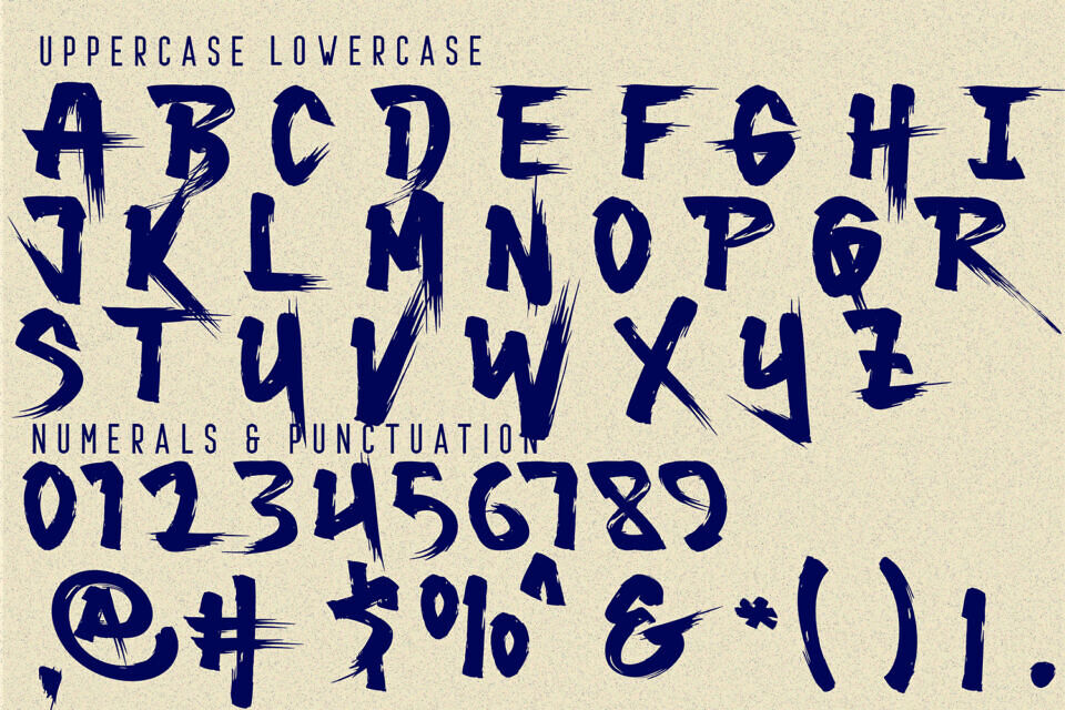 Blending Layering Font