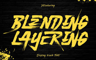 Blending Layering Font