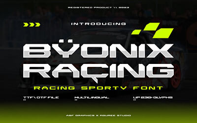 Byonix Racing Font