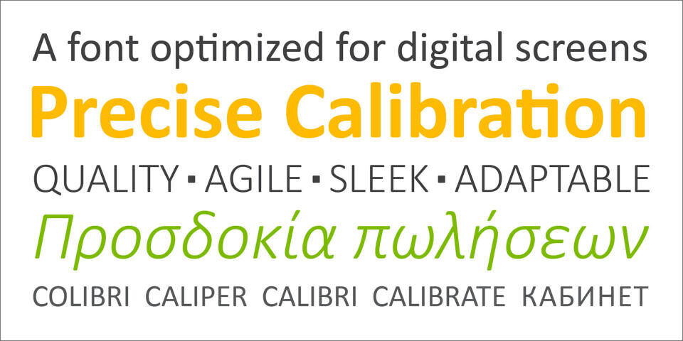 Calibri Font