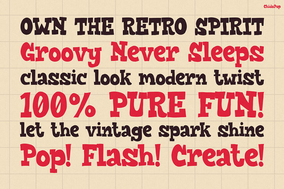 Chido – Pop Font