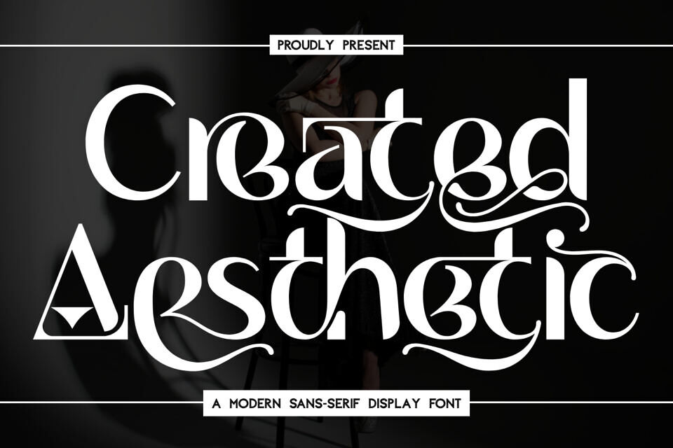 Created Aesthetic Font