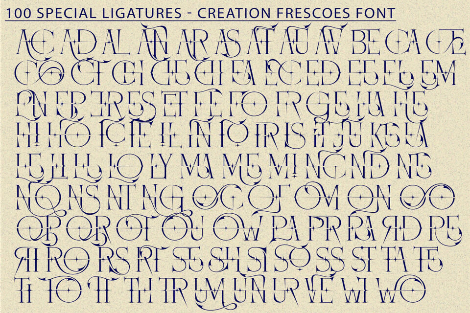 Creation Frescoes Font