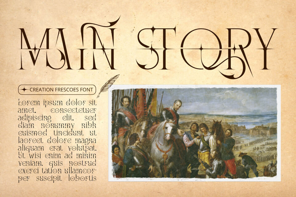 Creation Frescoes Font