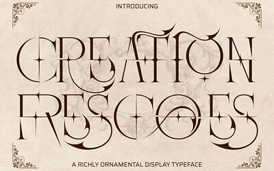 Creation Frescoes Font