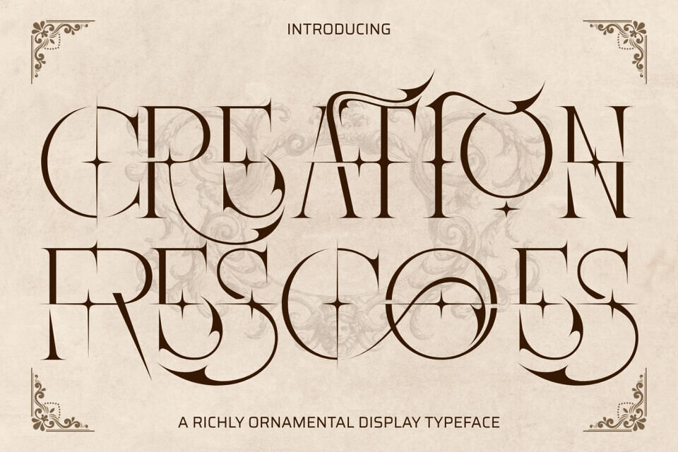 Creation Frescoes Font