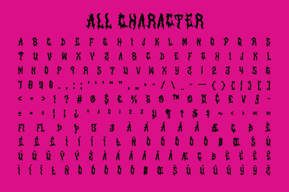 Cs Beware Drawn Font