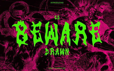 Cs Beware Drawn Font